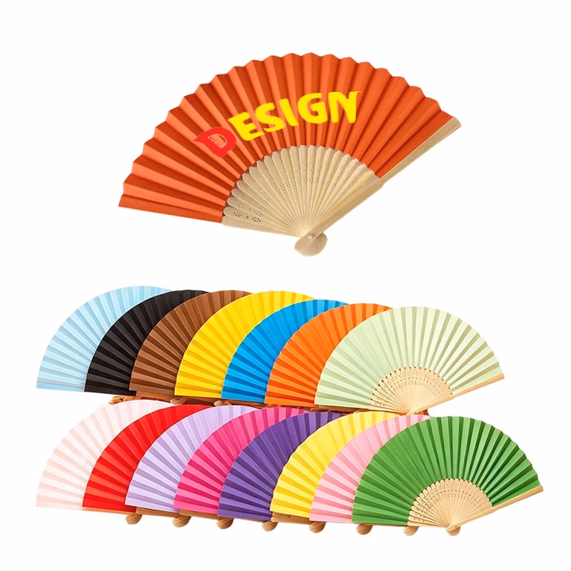 Handheld Folding Paper Fan for Events and Gifts