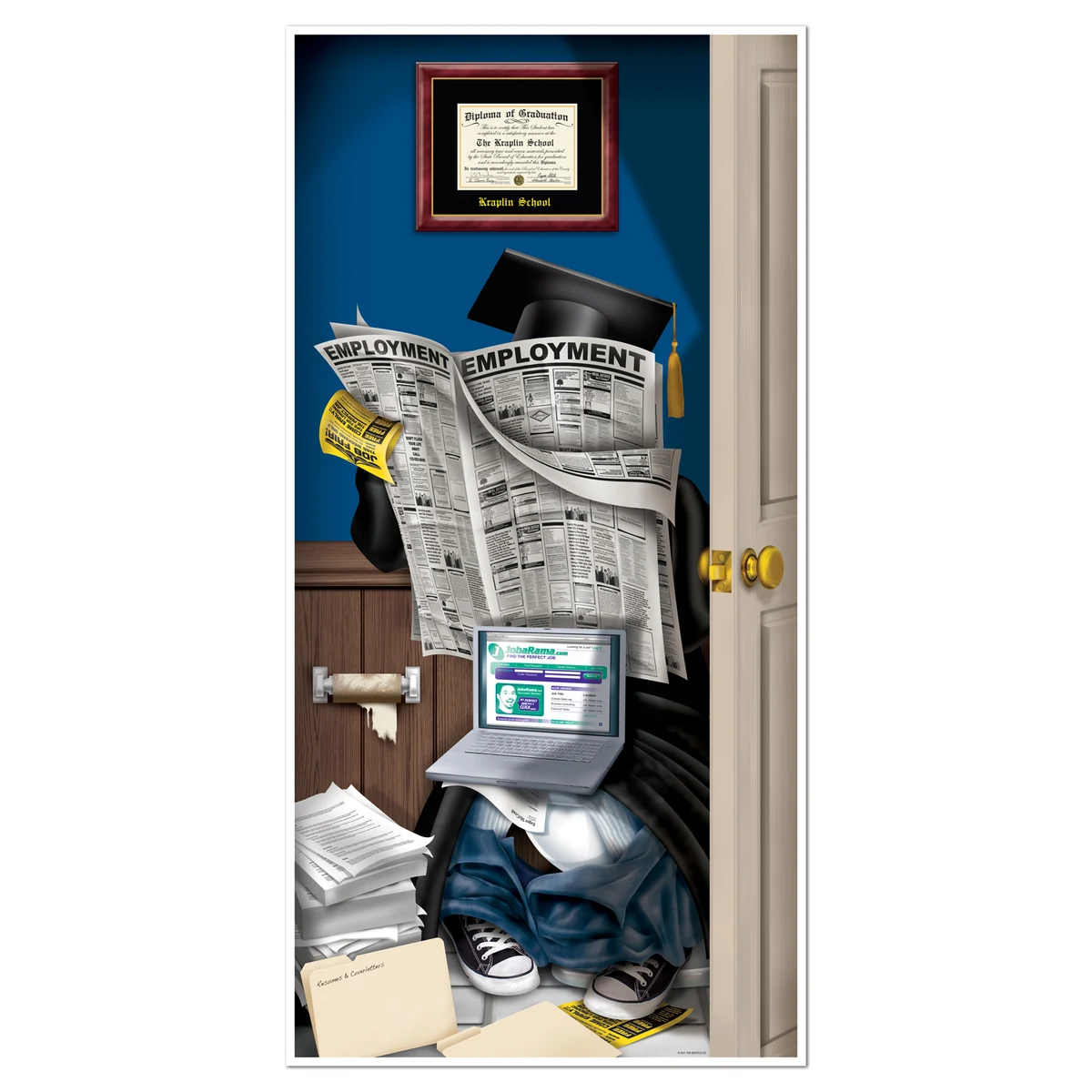Graduate Restroom Door Cover 1
