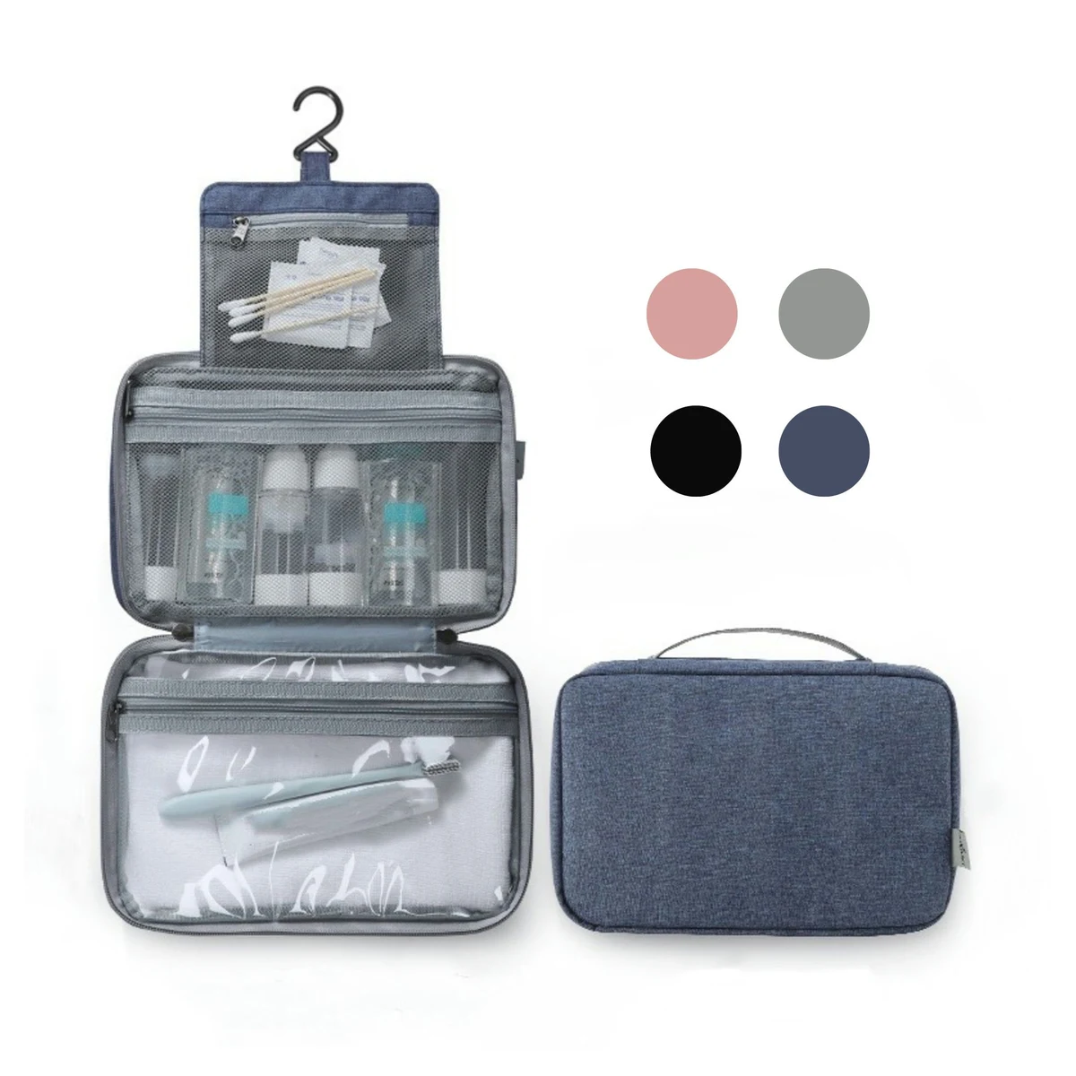 Tri-Fold Hanging Toiletry Bag 1