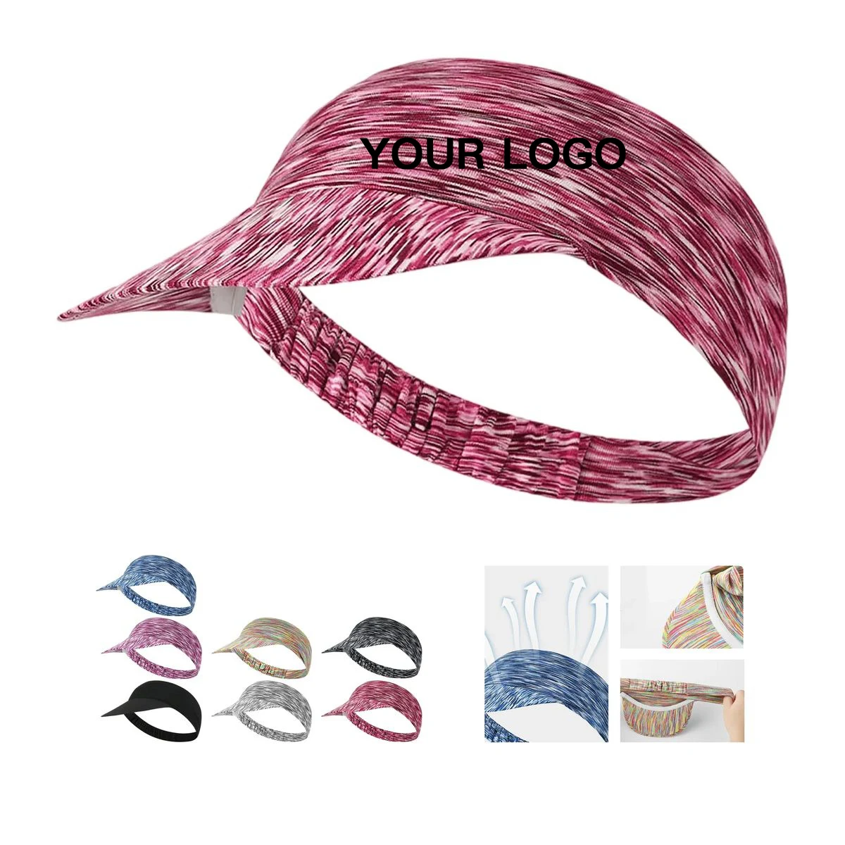 Polyester Sun Hat with Moisture Absorbing Breathable Build 1