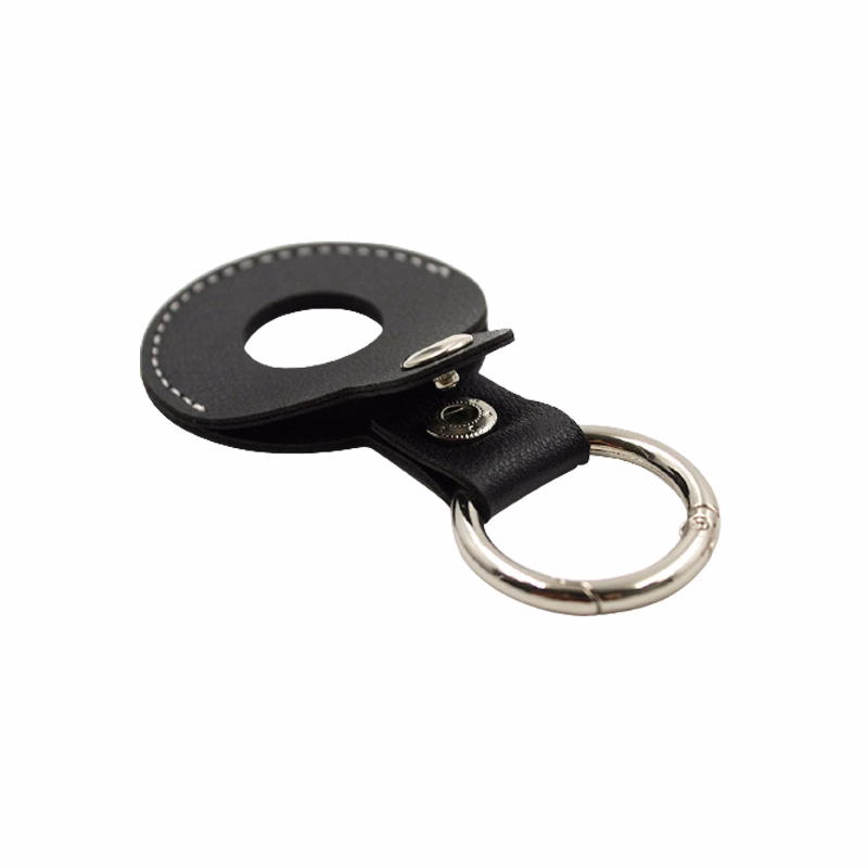 PU Leather AirTag Holder with Keyring