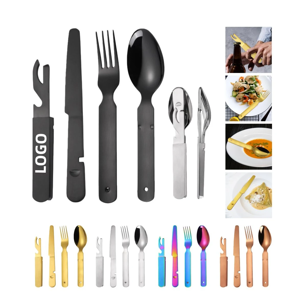 Knife Fork Spoon Set With Bottle Opener 1