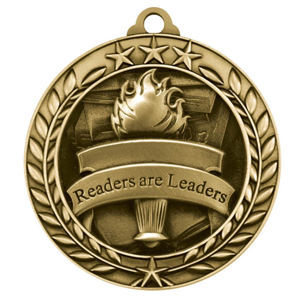 Readers Are Leaders Wreath Award Medallion (2-3/4") 1