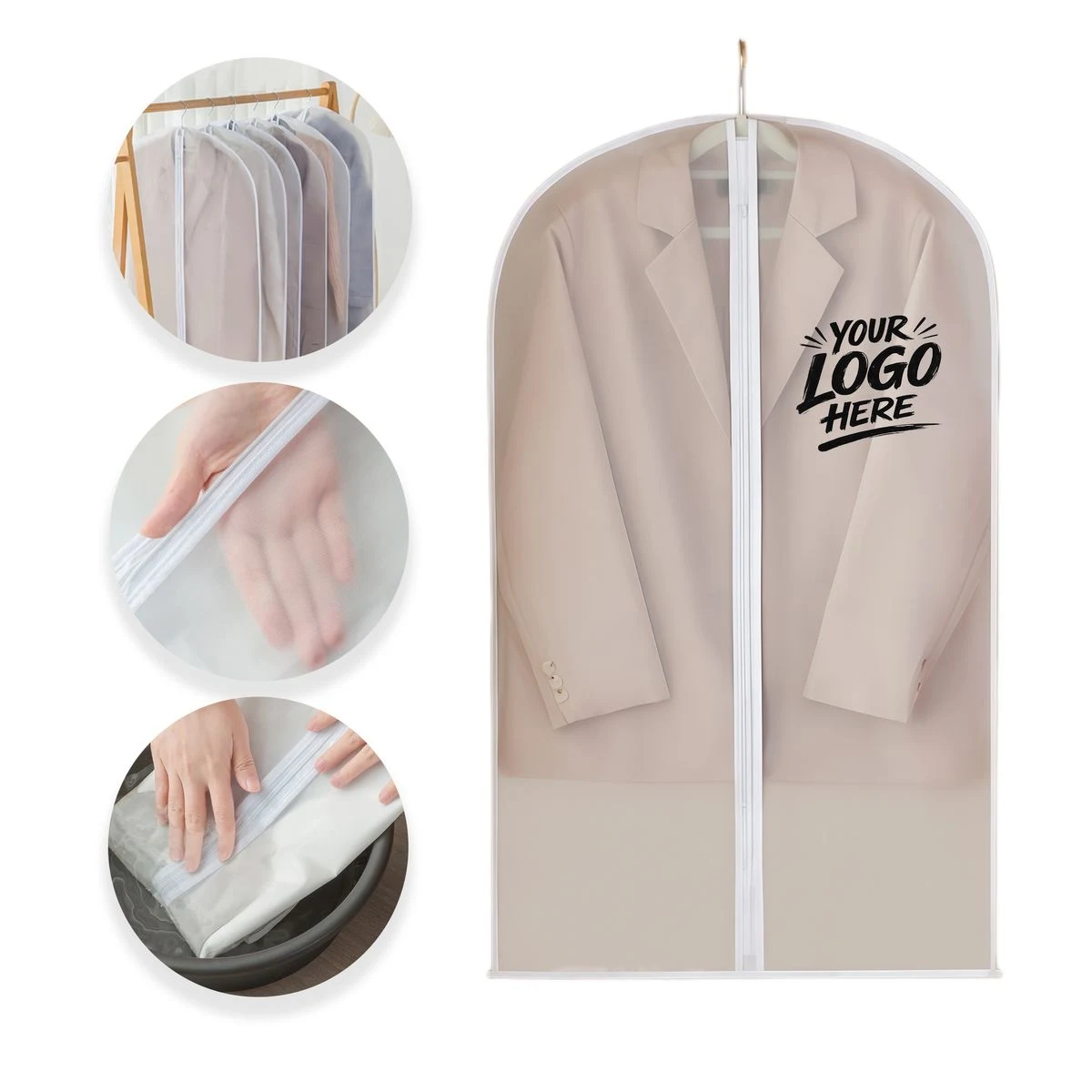 Clear EVA Garment Bag Dust Proof Storage Cover 1