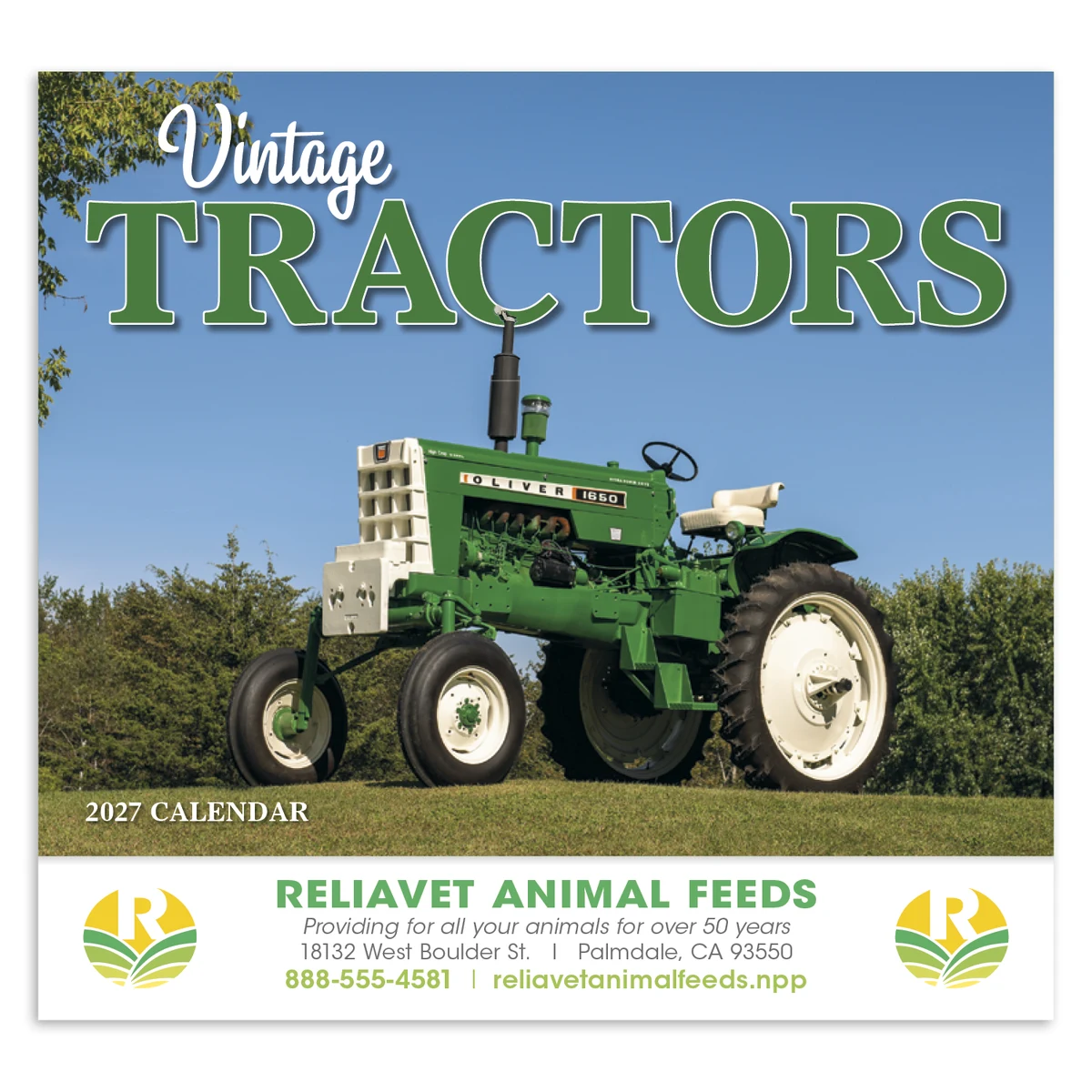 HotLine® Products Vintage Tractors Appointment Calendar - Stapled 1