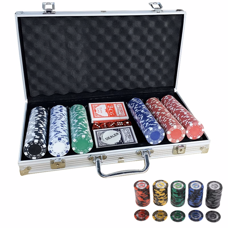 300 Pcs Poker Chips Sets With Box