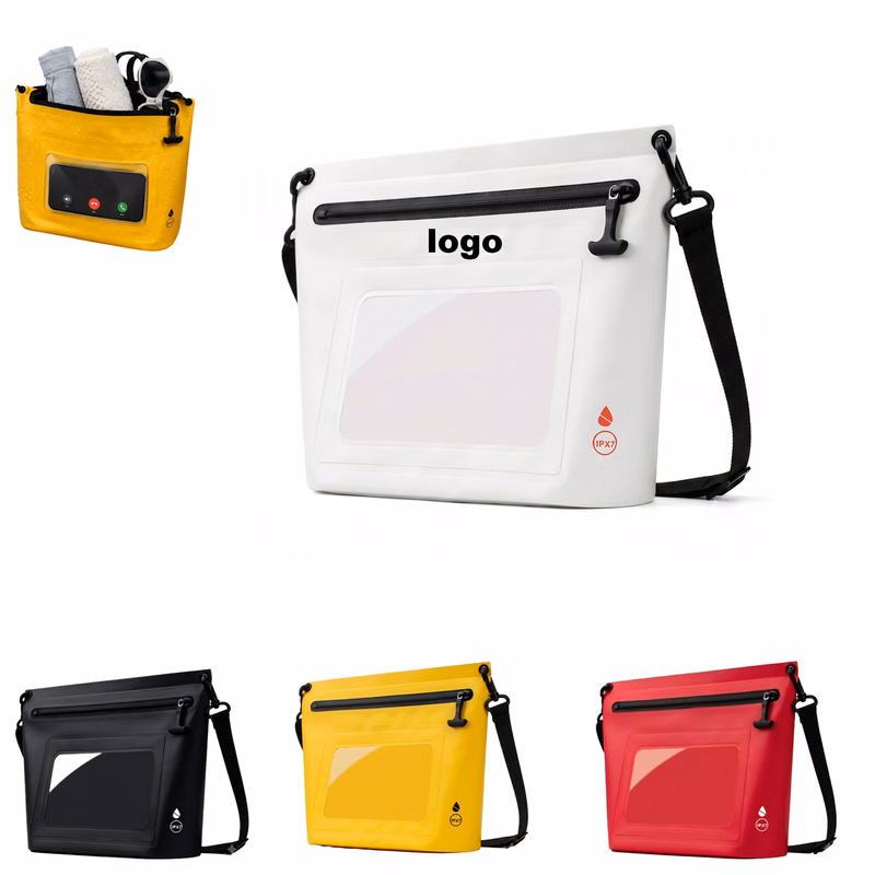 Portable waterproof drifting bag with dry and wet separation and large capacity
