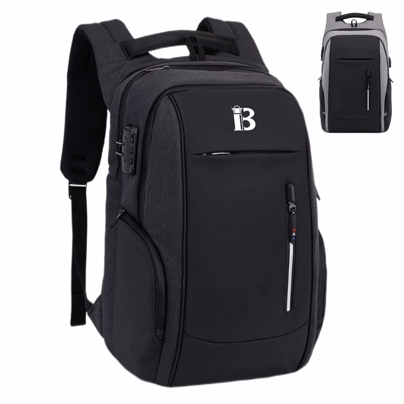 Computer Polyester Backpack With Usb Charging Port