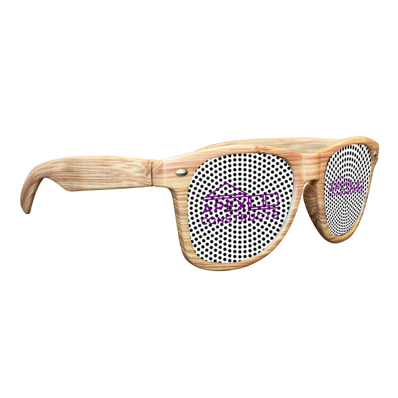 Full Color Light Wood Tone Miami Sunglasses 1