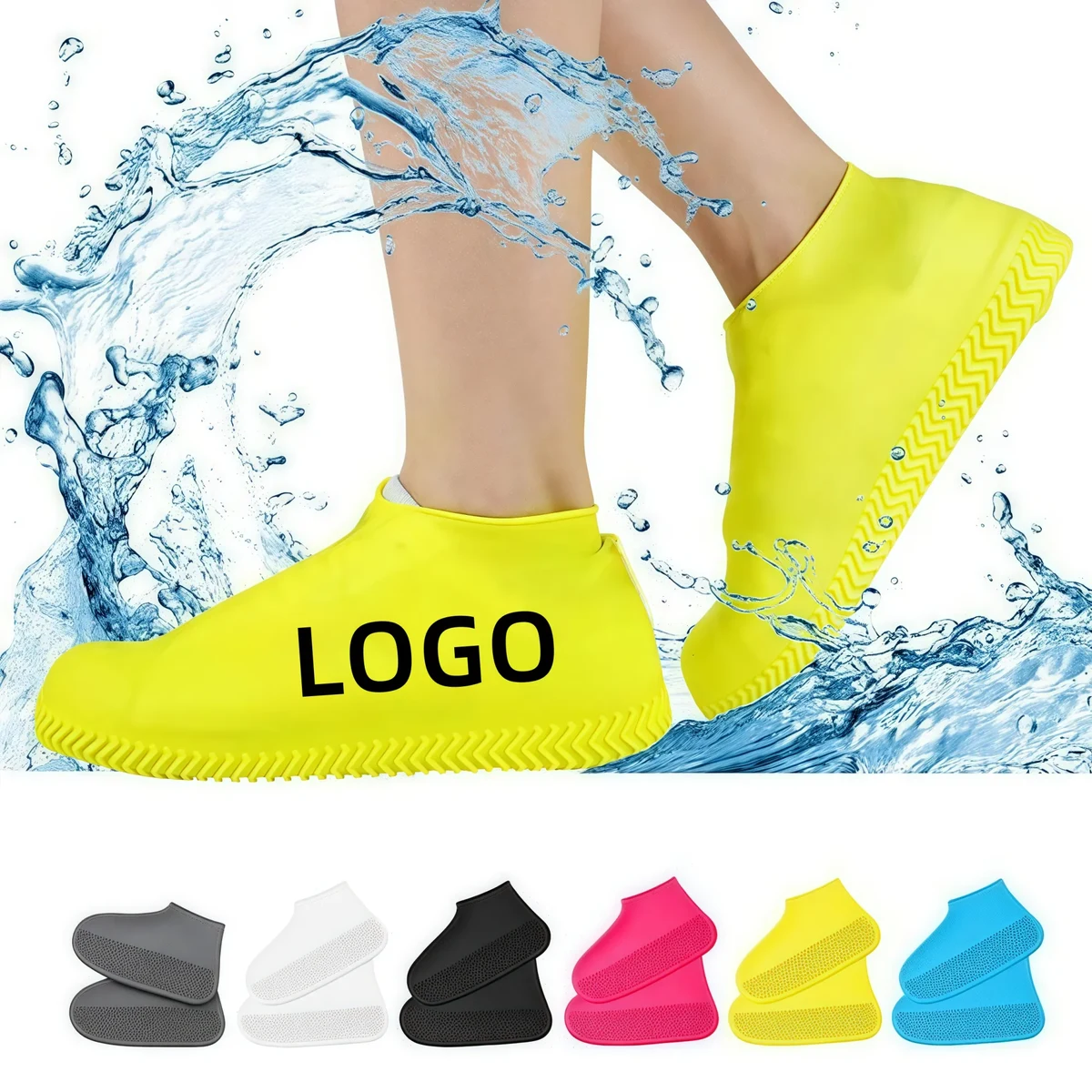MOQ Waterproof Non Slip Shoe Covers Silicone Overshoes 1