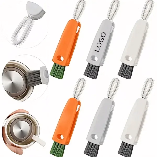 Compact Lid Scrubber with Small Brush for Cleaning