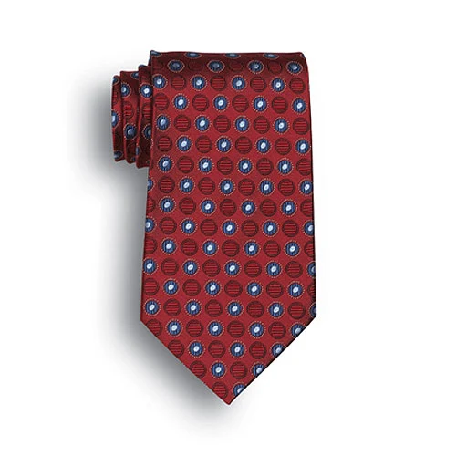 Discontinued - Red Ellison Bay Woven Silk Tie 1