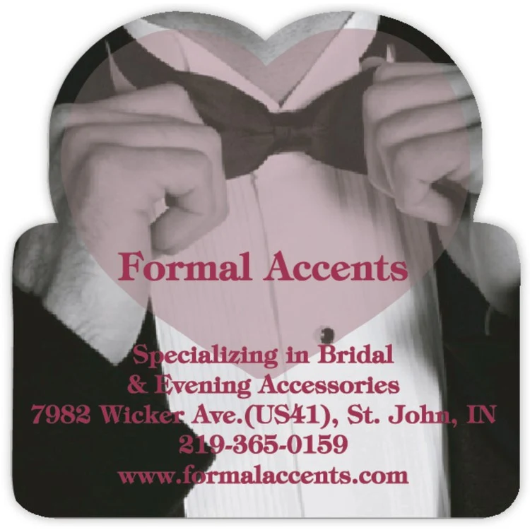 Vinyl Label Full Color (3"x3") Heart Top Shape 1