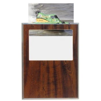 9" x 12" Cherry Finish Slide-In Frame Plaque 1