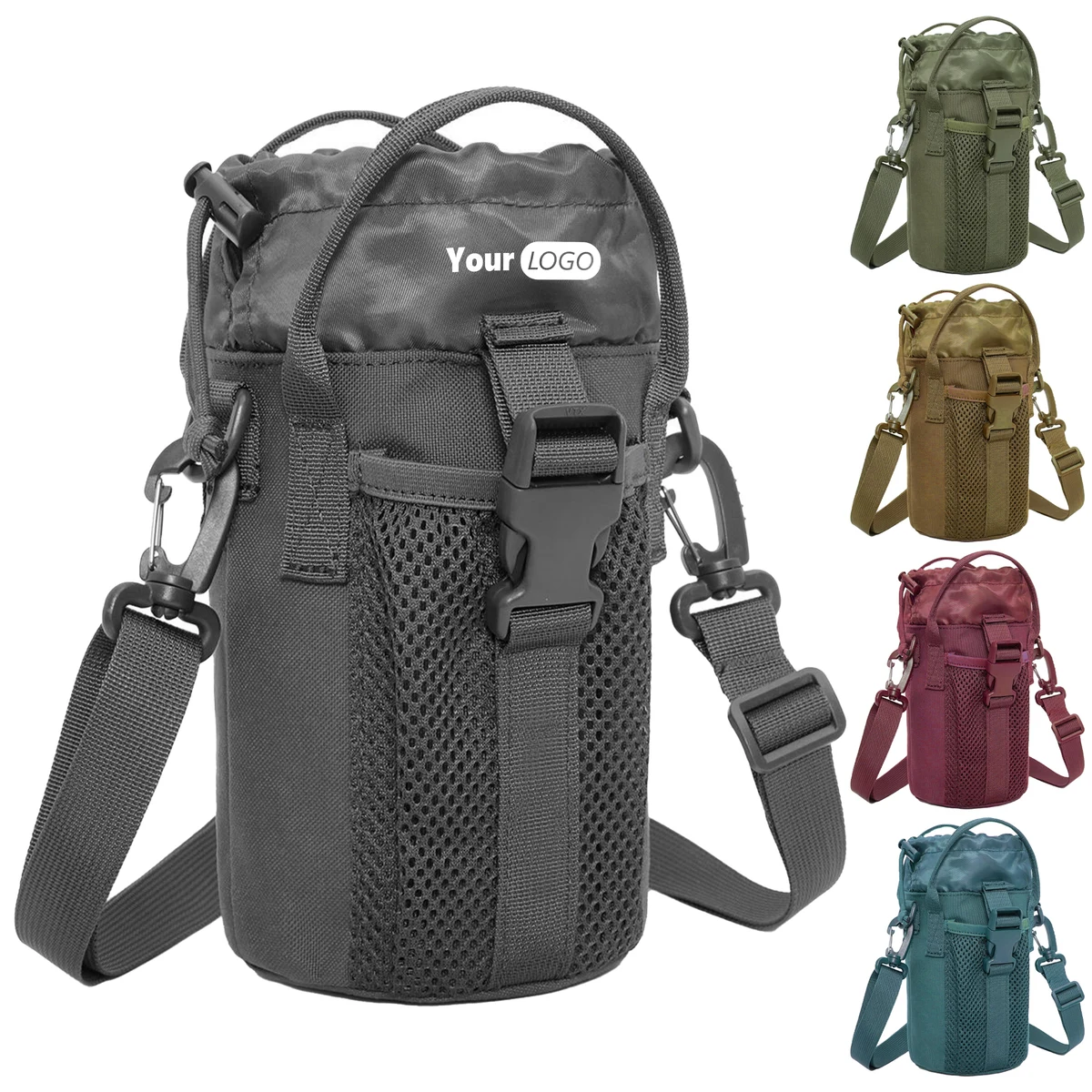 Nylon Custom Crossbody Bottle Holder 1