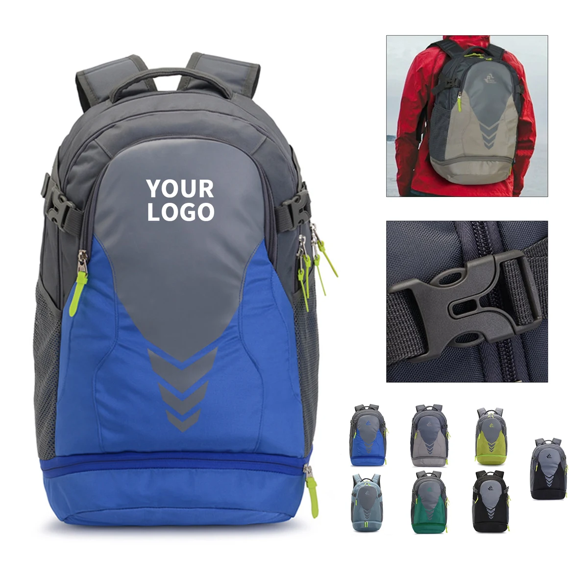 Sports Carry Backpack With Ball Compartment 1
