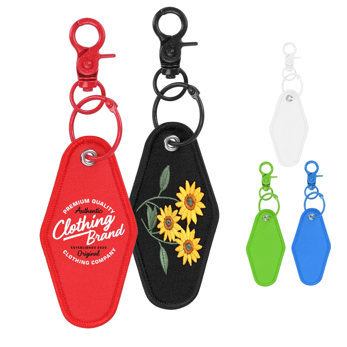 Personalized Woven Motel Key Tag 1