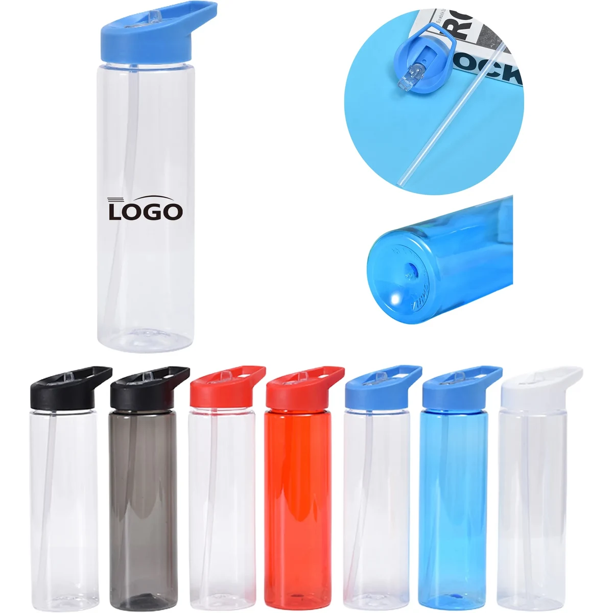 MOQ20 24oz Sports Drinking Cup With Straw 1