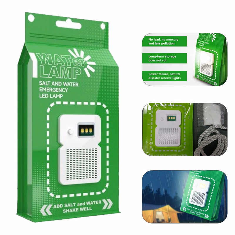 LED Saltwater Battery-Free Emergency Light