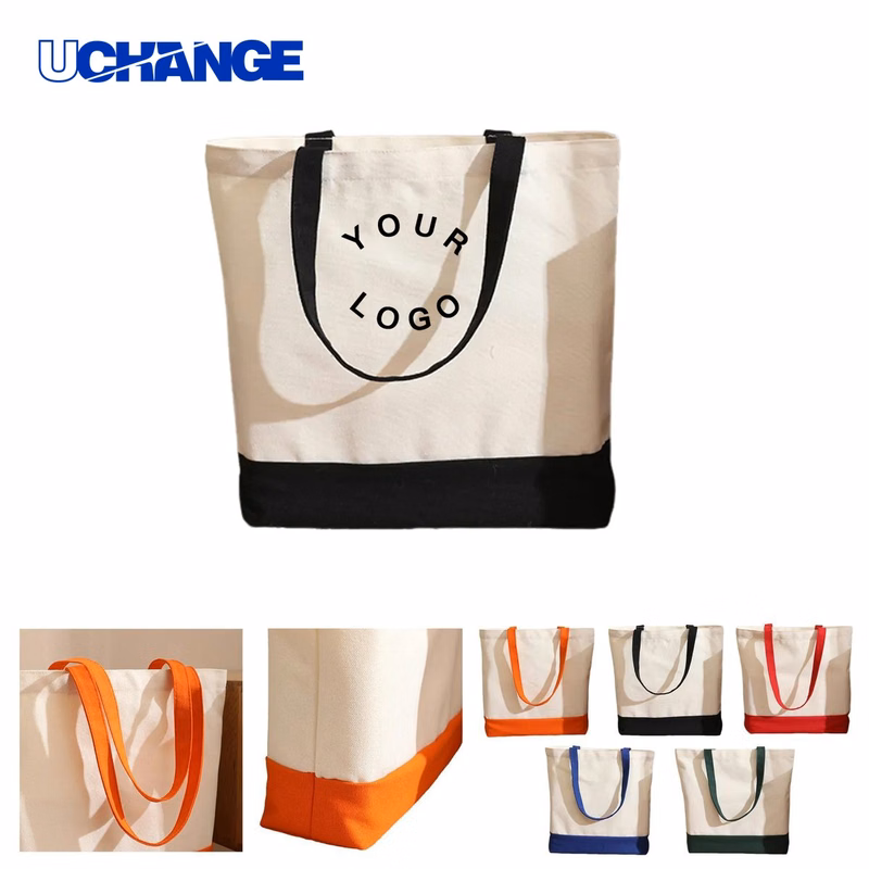 Spacious Polyester Canvas Shopping Tote