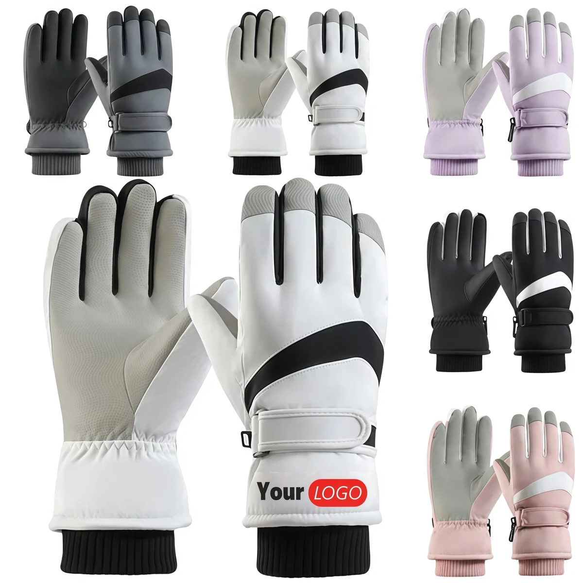 Thick Winter Warm Ski Snow Gloves 1