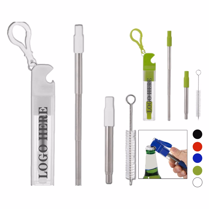 Buildable Straw Kit in Travel Case with Carabiner