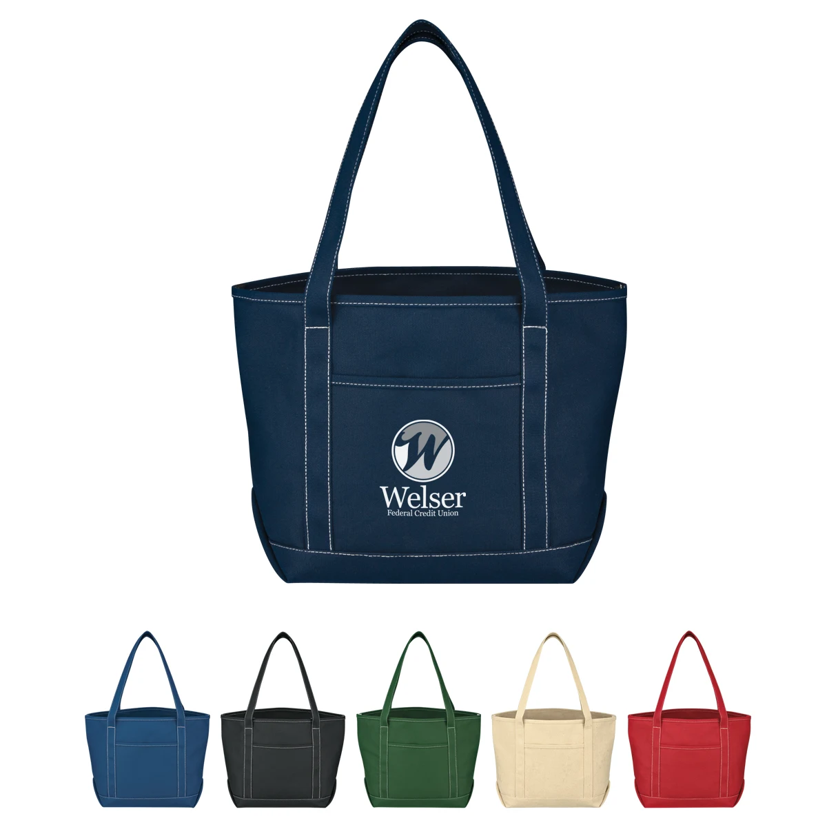 Medium Cotton Canvas Yacht Tote Bag 1