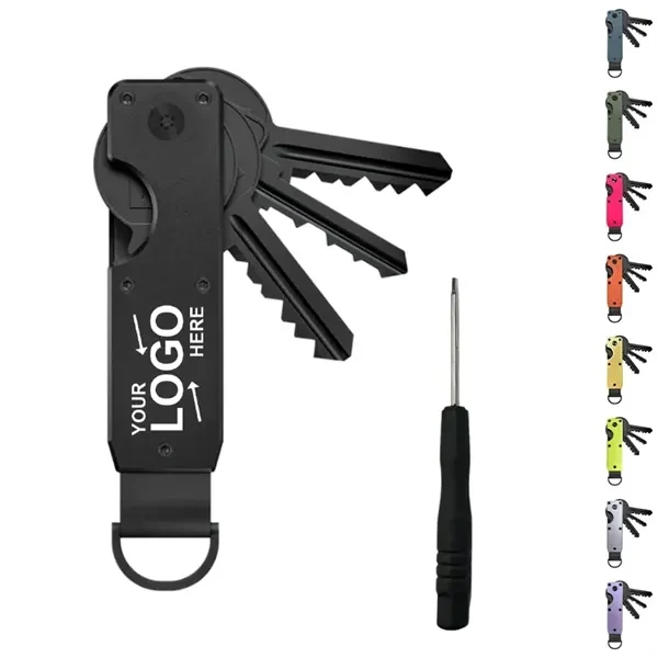 Custom Metal Key Organizer Clip with Screwdriver — Office Organization & Carry Gear 1