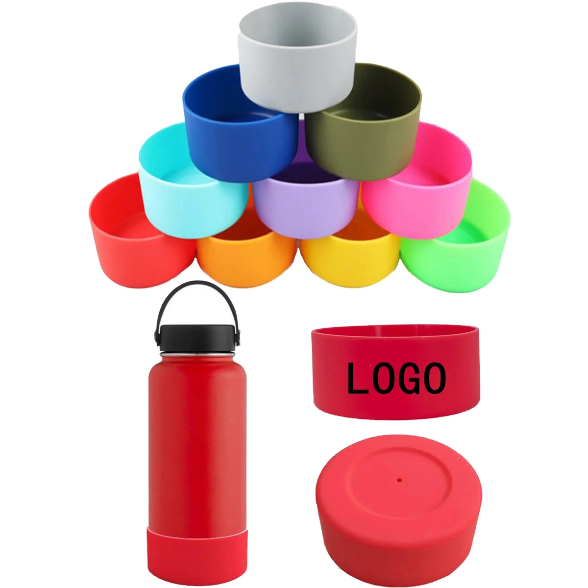 Anti-Slip Protective Sport Bottle Bottom Cover 32oz - 40oz 1