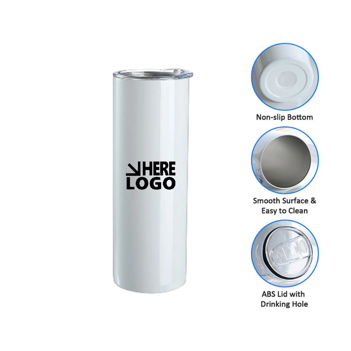 MOQ 50pcs 20 oz Sublimation Tumbler Blank 1