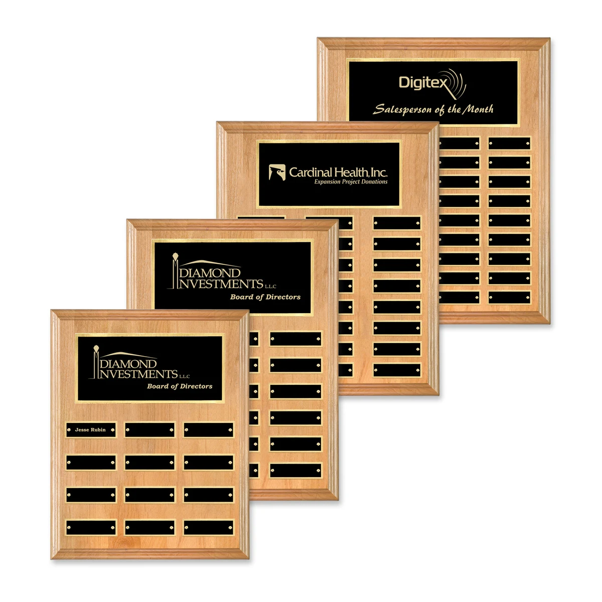 Erindale (Vert) Perpetual Plaque - Red Alder/Gold 1