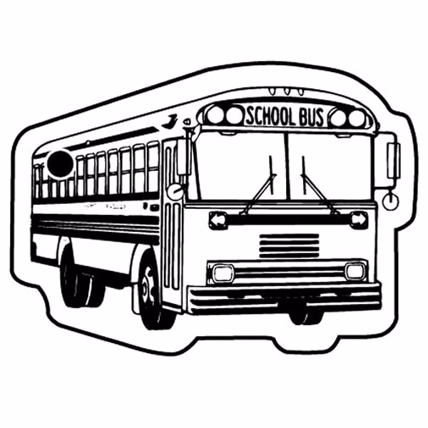 School Bus 12 Key Tag (Spot Color)