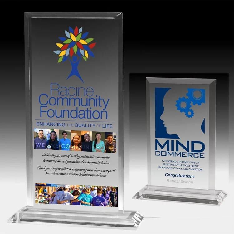 Screen Printed Slim Line Billboard Award (4 3/4"x 6 1/2") 1