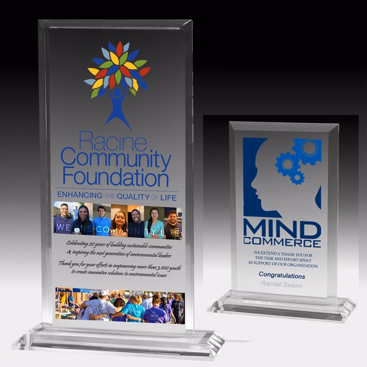 Screen Printed Slim Line Billboard Award (4 3/4"x 6 1/2")