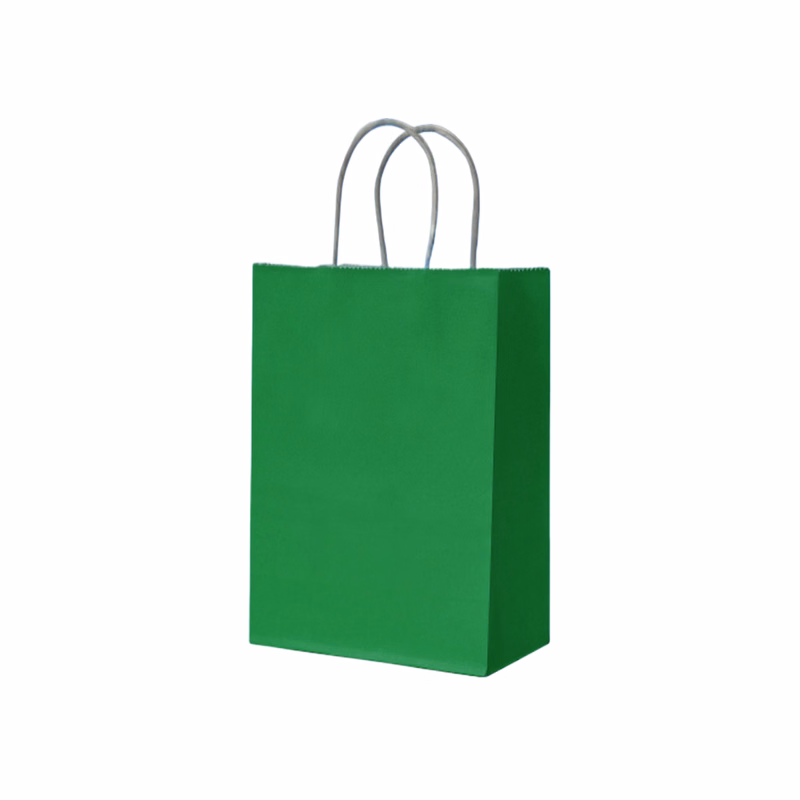 Reusable hand-held kraft paper bag