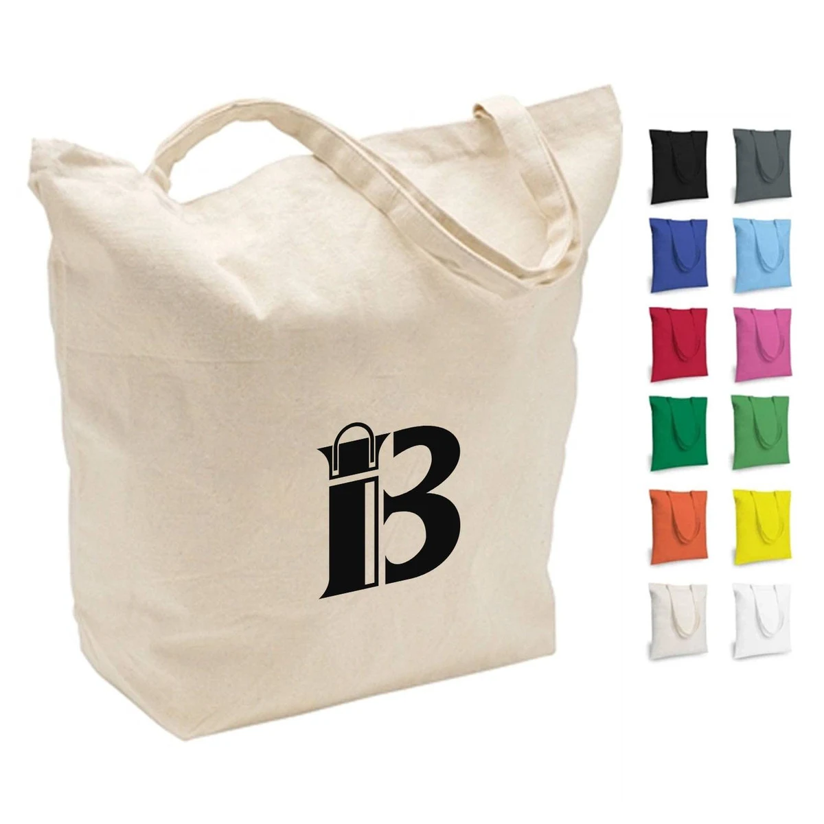 12oz Custom Canvas Tote Bag 1