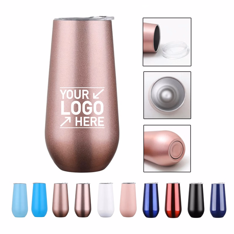 16oz Eggshell Shape Wine Cup With Lid