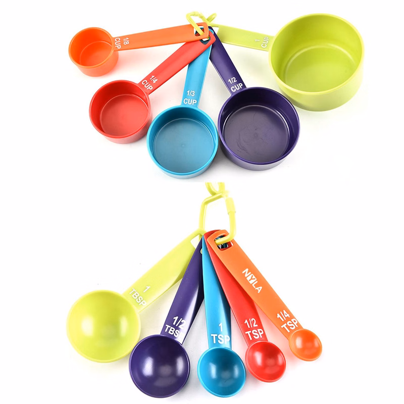 Plastic Measuring Cups & Spoons Set