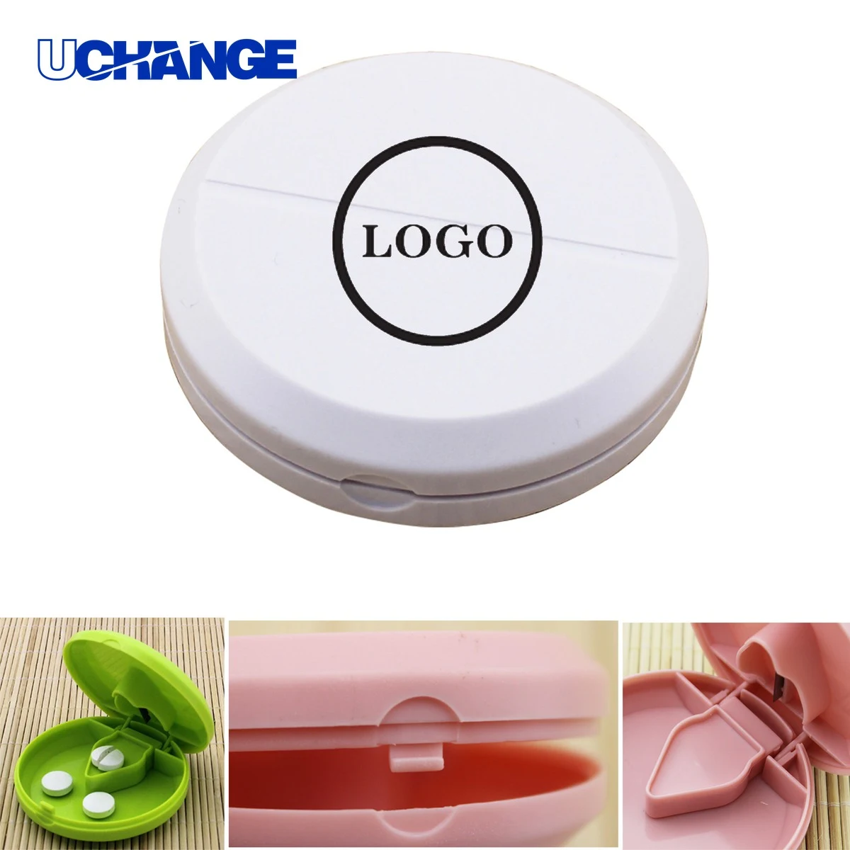 Pill Case with Cutter Organizer for Travel 1