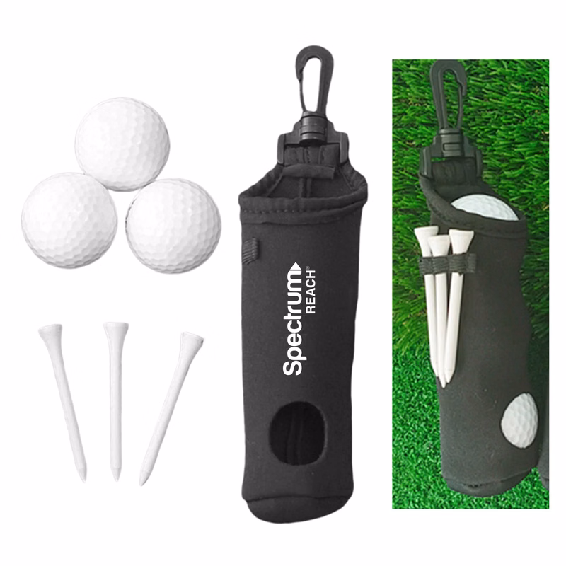 Neoprene Golf Ball & Tee Holder
