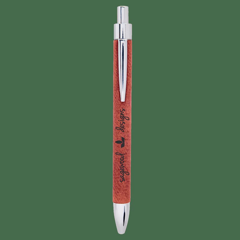 Rose Leatherette Pen