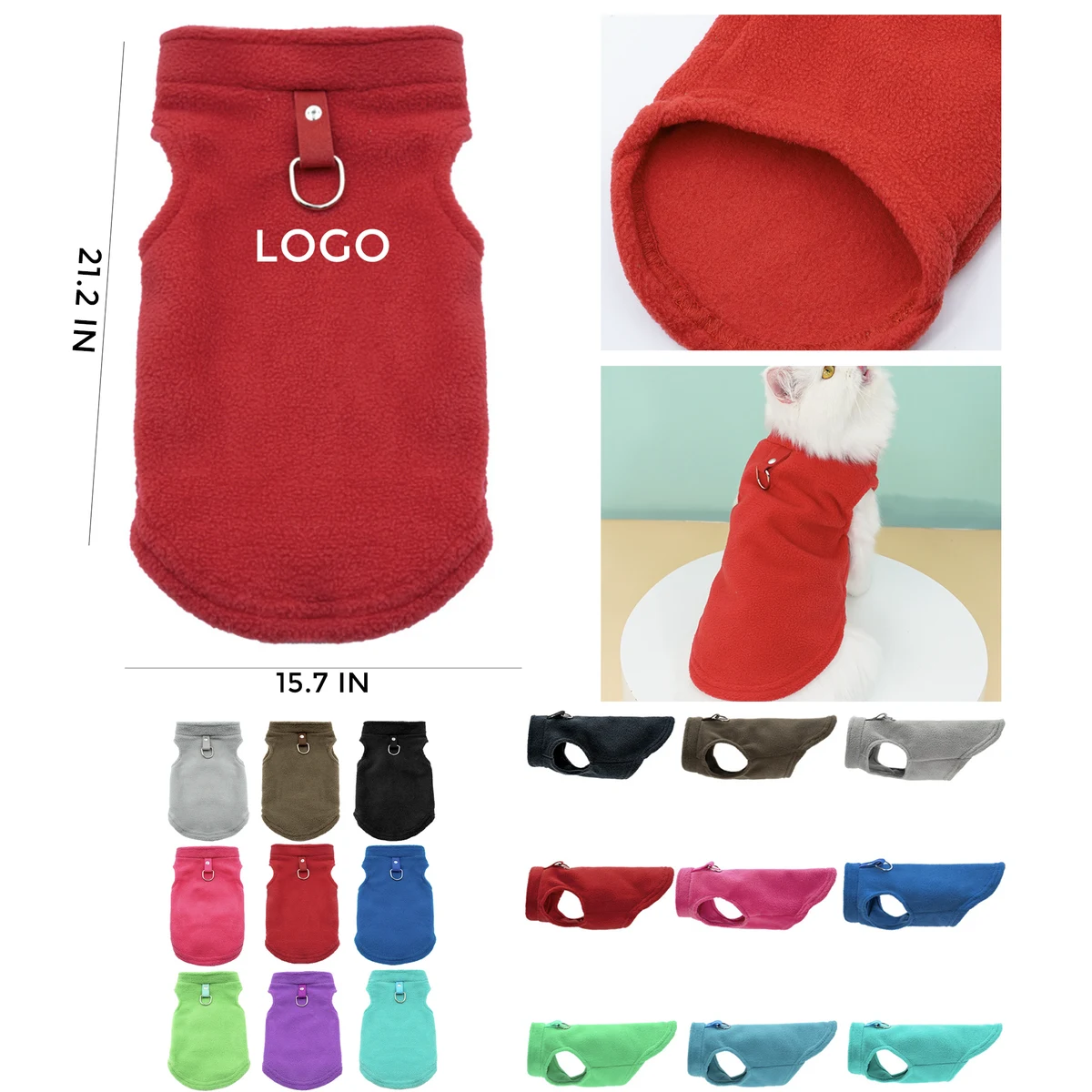 MOQ 10 PCS Cozy Warm Pullover Dog Clothes Pet Sweater Vest 1