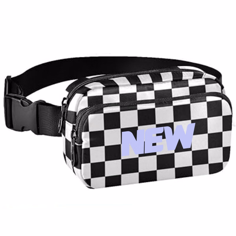 Checkered Fanny Pack Adjustable