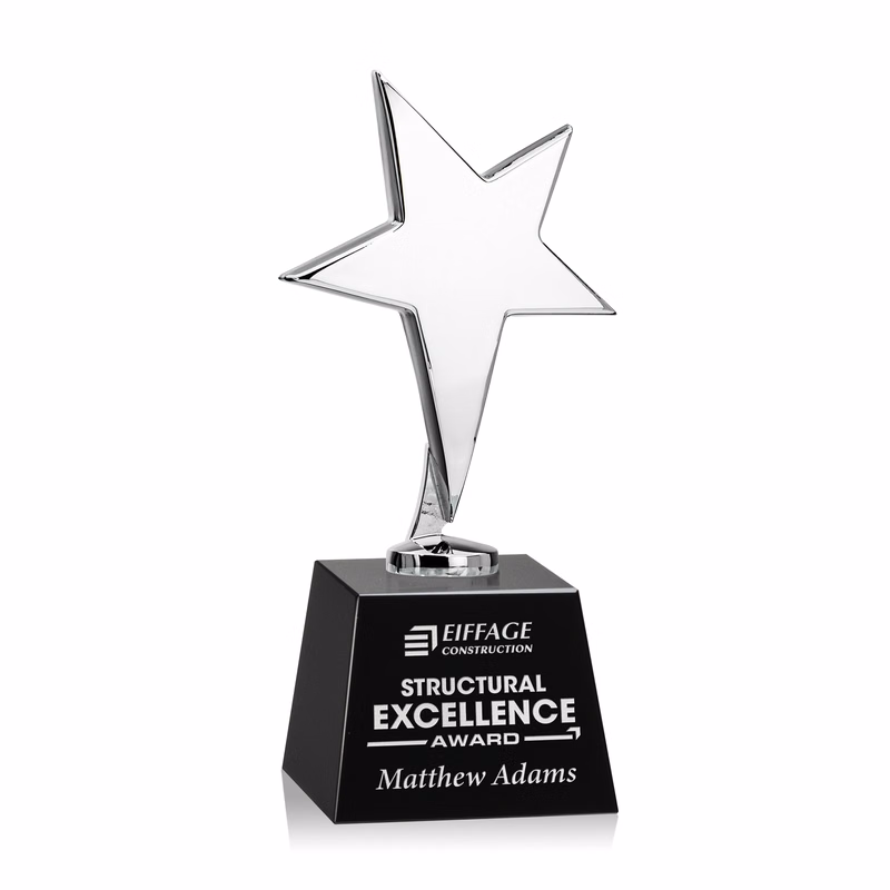 Tuscany Chrome Star on Robson Base - Black