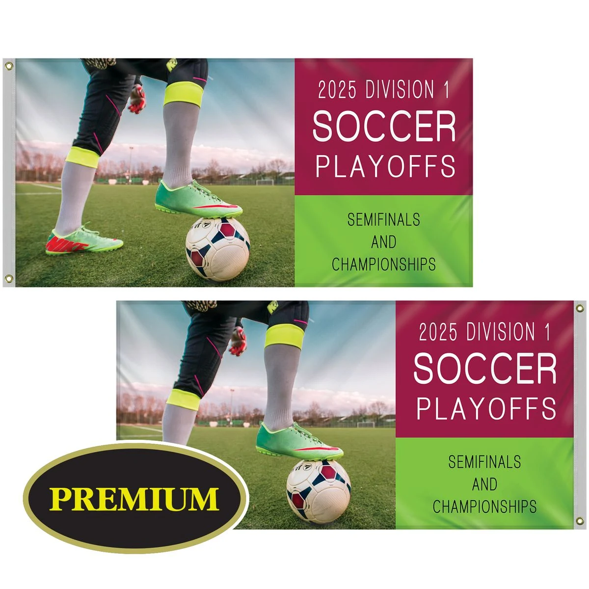 3' x 6' Digitally Printed Double Sided Knitted Polyester Flags 1