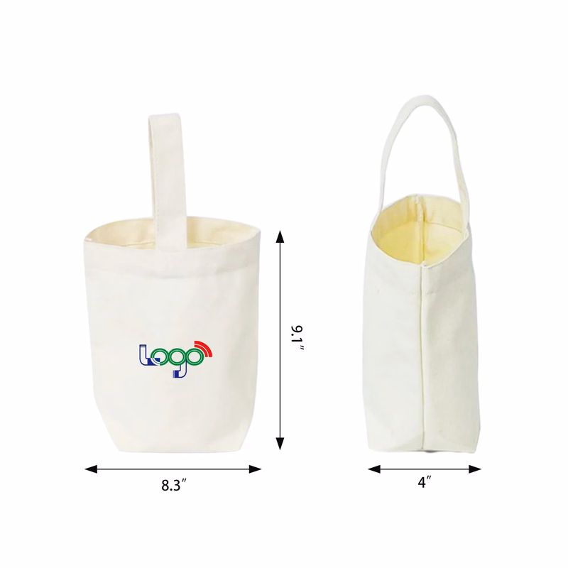 Mini Portable Small Children Hand Gift Canvas Bag MOQ 100PCS
