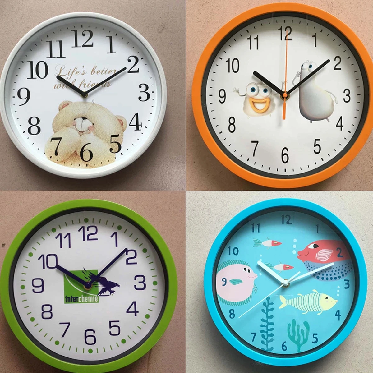 12inch Quality Quartz Battery Operated Round Wall Clock 1