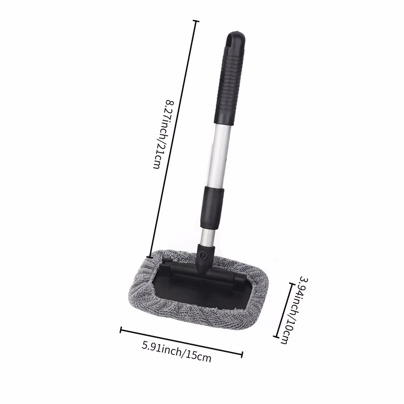 Microfiber Windshield Cleaning Tool Long Handle For Car