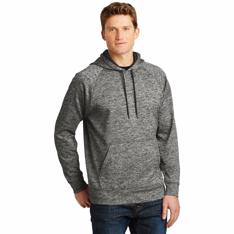 Sport-Tek PosiCharge Electric Heather Fleece Hooded Pullover.