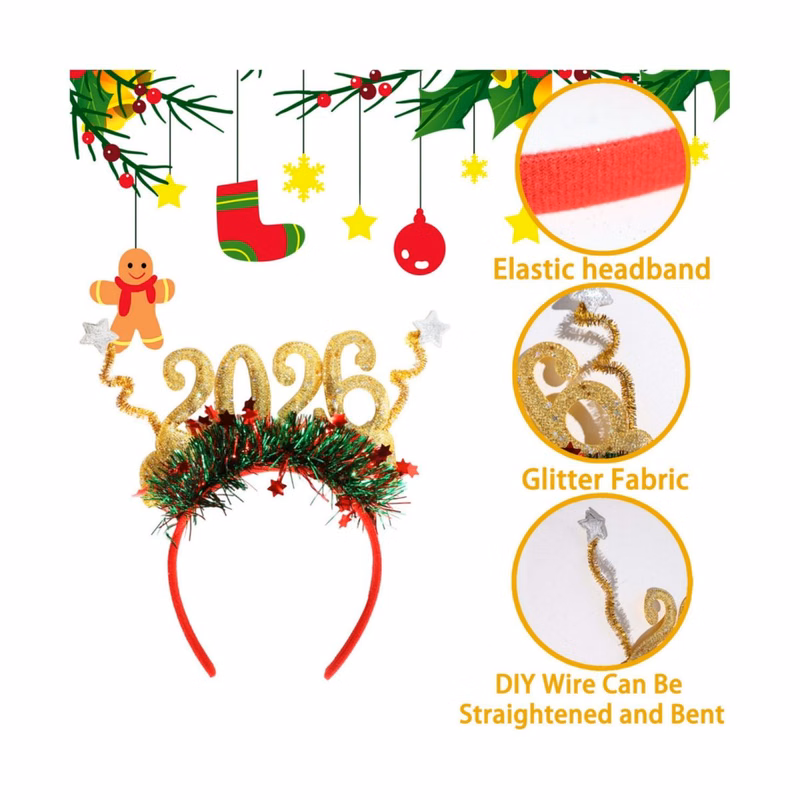 Promotional 2026 Celebration Headband For Parties
